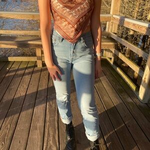 Levi's Light Blue Straight Leg Jeans